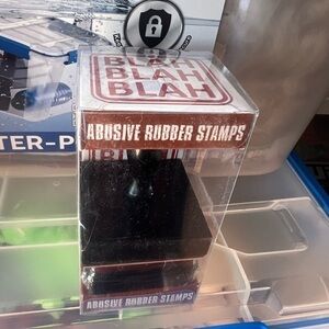 Abusive Rubber Blah Blah Blah Stamper New